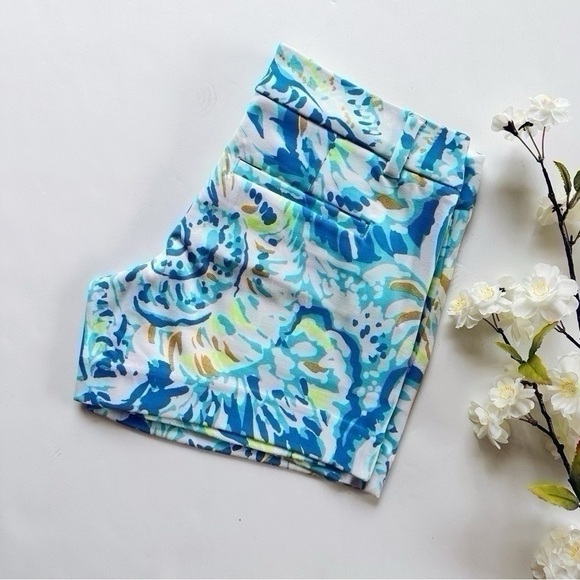 Lilly Pulitzer The Callahan Stretch Shorts Salty Seas - Picture 3 of 4